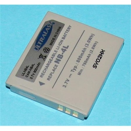 Ultralast Ultralast CAM-NB4L Replacement Canon NB-4L Digital Camera Battery CAM-NB4L